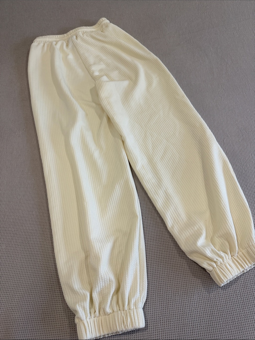 Cider Cream Ribbed Drawstring Joggers - Picture 8 of 9